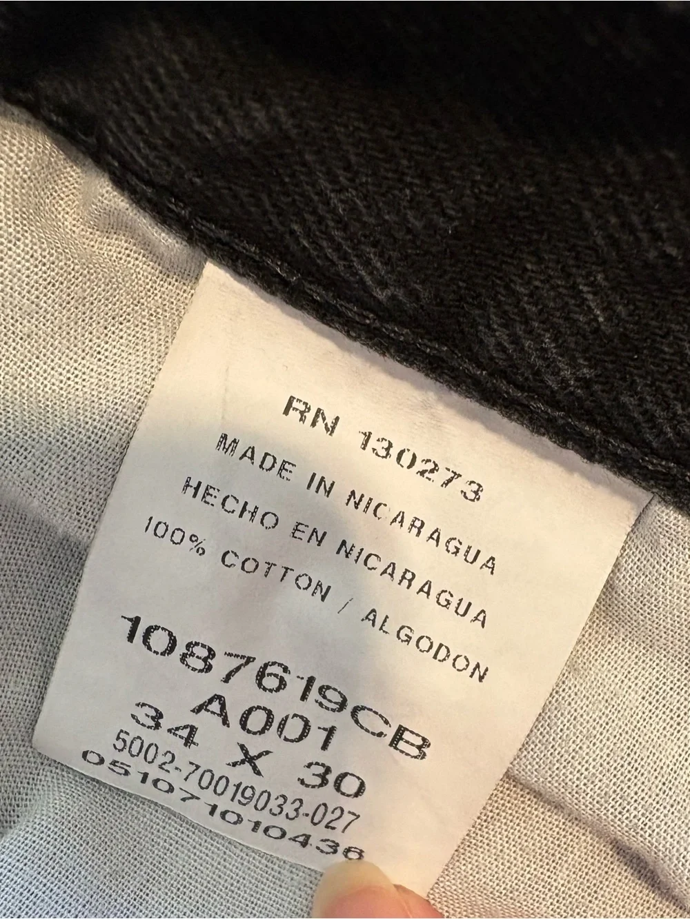 Mens Black Jeans- Rustler (34 x 30)